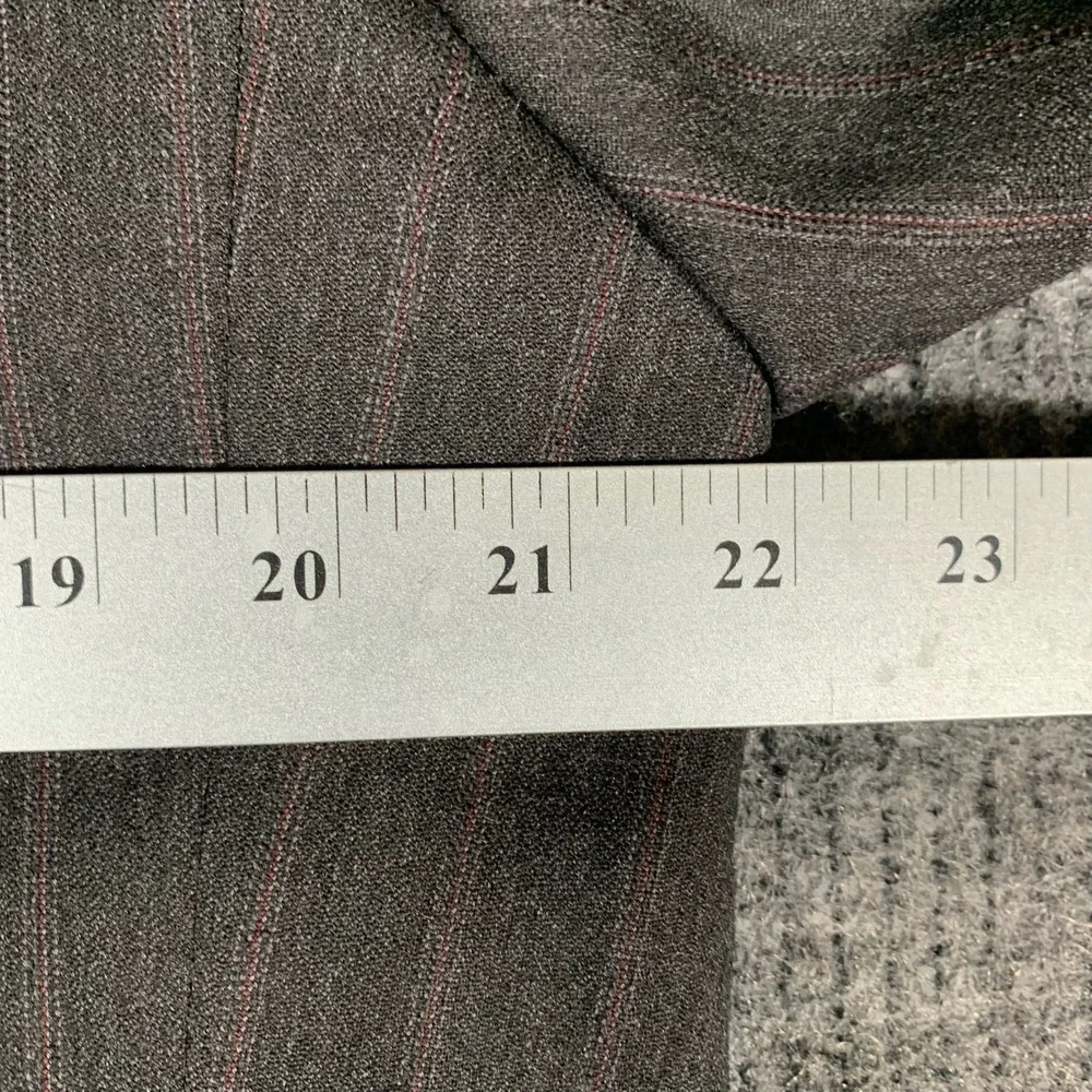 Tom James Innocenti Blazer Mens 42 Gray Striped Lined Hand Tailored Sports‎ Coat